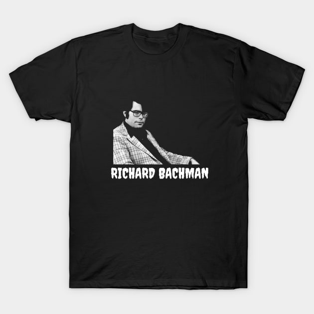 Richard Bachman Metal Silkscreen T-Shirt by nickedenholm